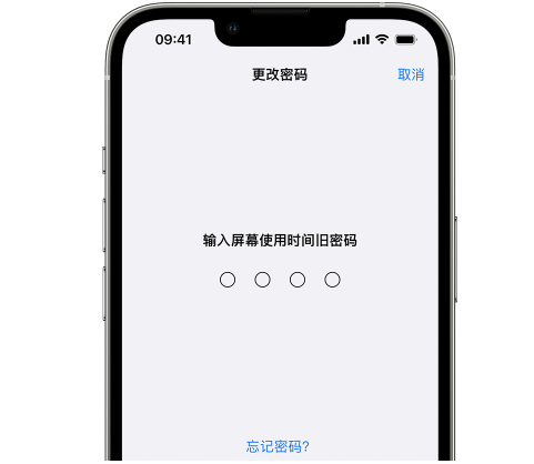 托克托iPhone屏幕维修分享iPhone屏幕使用时间密码忘记了怎么办 