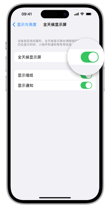 托克托苹果14维修店分享如何自定义 iPhone 14 Pro 常亮显示屏 