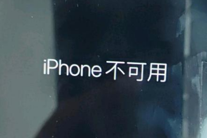 托克托苹果服务网点分享锁屏界面显示“iPhone 不可用”如何解决 